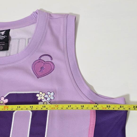 Sanrio Kuromi Embroidered Women's Cropped Basketball Jersey Size L - Picture 7 of 7